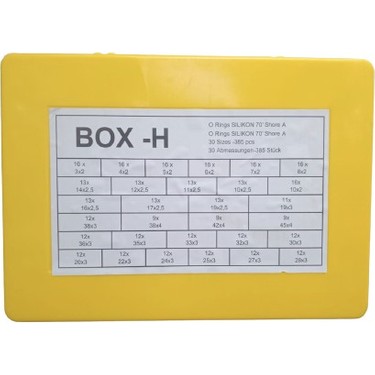 BOX-H INCH KIT  70 SHORE  KUTULU