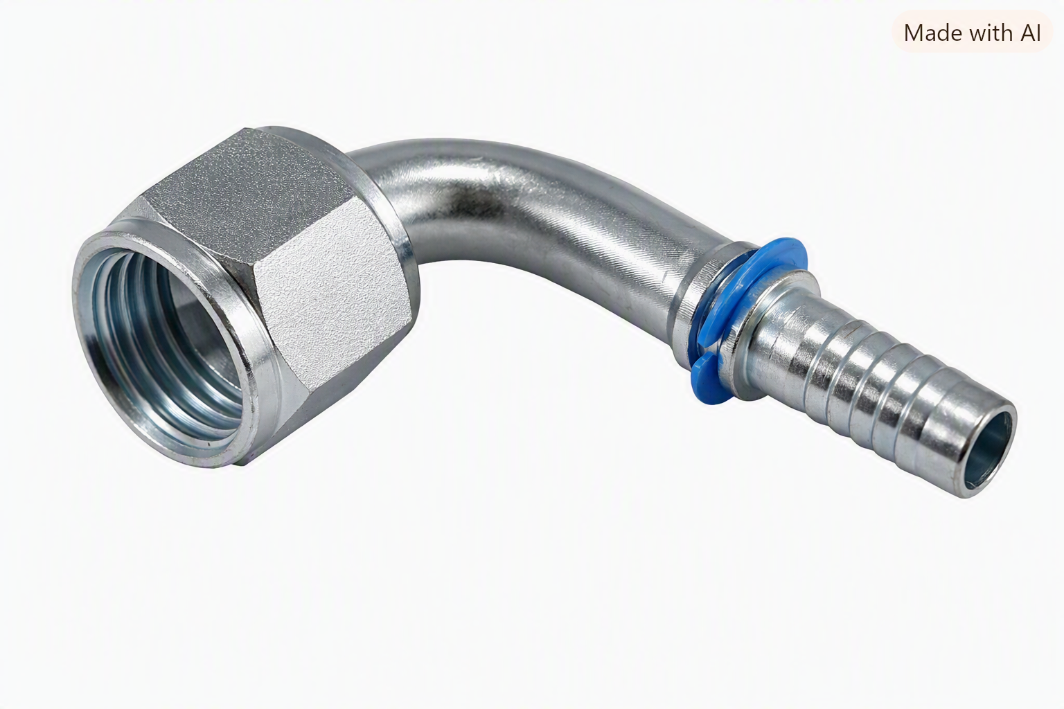 3 / 8"- 3 / 4-16 UNF 90° HORTUM RAKORU